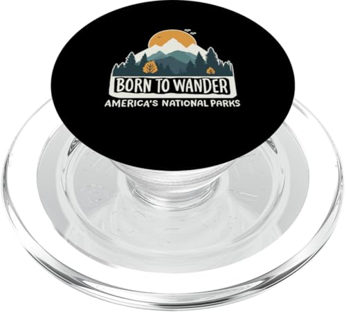 Geboren, um Amerikas Nationalparks zu erkunden, Wanderer und Camping-Liebhaber PopSockets PopGrip für MagSafe Geboren, um Amerikas Nationalparks zu erkunden, Wanderer und Camping-Liebhaber PopSockets PopGrip für MagSafe von Support USA National Parks Conservation Apparel