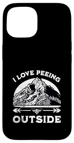 Ich liebe es draußen zu pinkeln Lustiger Bergcamping-Abenteuerwanderer Hülle für iPhone 15 Ich liebe es draußen zu pinkeln Lustiger Bergcamping-Abenteuerwanderer Hülle für iPhone 15 von Support USA National Parks Conservation Apparel