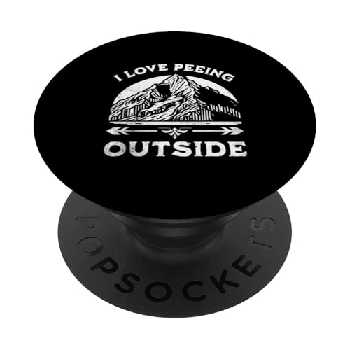 Ich liebe es draußen zu pinkeln Lustiger Bergcamping-Abenteuerwanderer PopSockets Klebender PopGrip Ich liebe es draußen zu pinkeln Lustiger Bergcamping-Abenteuerwanderer PopSockets Klebender PopGrip von Support USA National Parks Conservation Apparel