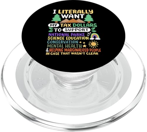 Ich möchte buchstäblich, dass meine Steuergelder die Nationalparks in den USA unterstützen PopSockets PopGrip für MagSafe von Support USA National Parks Conservation Apparel