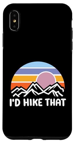 Ich würde diesen lustigen Retro-Camper Sunrise Mountain Hiker besteigen Hülle für iPhone XS Max von Support USA National Parks Conservation Apparel
