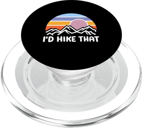 Ich würde diesen lustigen Retro-Camper Sunrise Mountain Hiker besteigen PopSockets PopGrip für MagSafe von Support USA National Parks Conservation Apparel