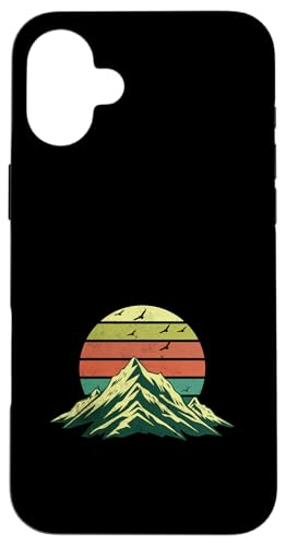 Outdoor Camping Retro Vintage Berge Camper Hiker Herren Hülle für iPhone 16 Plus Outdoor Camping Retro Vintage Berge Camper Hiker Herren Hülle für iPhone 16 Plus von Support USA National Parks Conservation Apparel