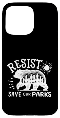 Resistant Save Our Parks Bear Nature USA-Nationalparks werden unterstützt Hülle für iPhone 15 Pro Max von Support USA National Parks Conservation Apparel