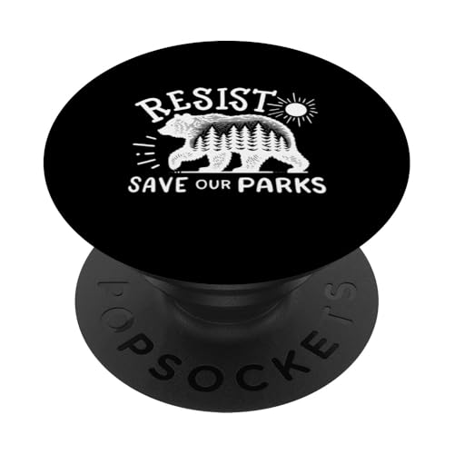 Resistant Save Our Parks Bear Nature USA-Nationalparks werden unterstützt PopSockets Klebender PopGrip Resistant Save Our Parks Bear Nature USA-Nationalparks werden unterstützt PopSockets Klebender PopGrip von Support USA National Parks Conservation Apparel