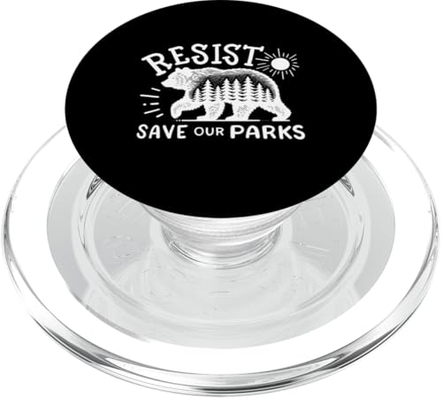Resistant Save Our Parks Bear Nature USA-Nationalparks werden unterstützt PopSockets PopGrip für MagSafe von Support USA National Parks Conservation Apparel