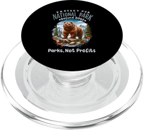 Schütze unsere Nationalparks Defend DOGE Parks Rette unsere Parks PopSockets PopGrip für MagSafe von Support USA National Parks Conservation Apparel
