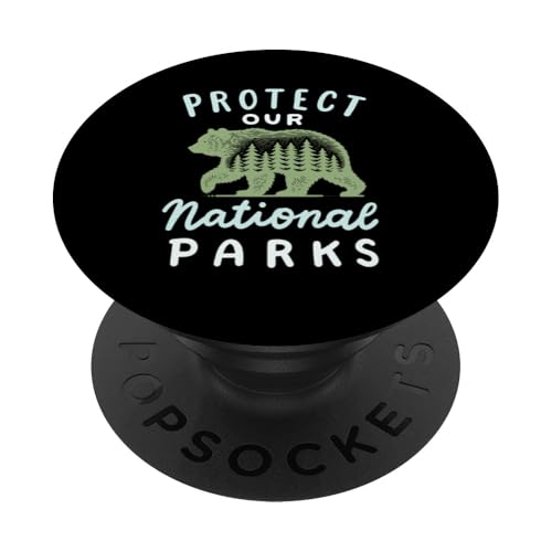 Schützen Sie unsere Nationalparks in der Nähe von USA Nature Hiking Camping PopSockets Klebender PopGrip von Support USA National Parks Conservation Apparel