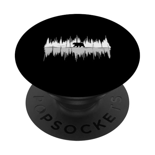 Wildlife Natur Tier Bär Outdoor Wald Nationalparks PopSockets Klebender PopGrip von Support USA National Parks Conservation Apparel