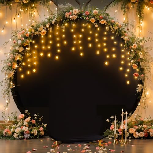 Runde Hintergrundabdeckung mit Lichterkette, für Kreisbogenständer, runde Hintergrundabdeckungen mit LED-Lichterkette für Hochzeitsbogen, Babyparty, Geburtstag, Party, Fotoshooting, Fotografie Runde Hintergrundabdeckung mit Lichterkette, für Kreisbogenständer, runde Hintergrundabdeckungen mit LED-Lichterkette für Hochzeitsbogen, Babyparty, Geburtstag, Party, Fotoshooting, Fotografie von Suppromo