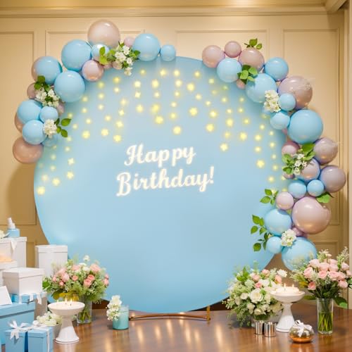 Runde Hintergrundabdeckung mit Lichterketten für Kreisbogenständer, runde Hintergrundabdeckungen mit LED-Lichterkette für Hochzeit, Babyparty, Jungen, Geburtstag, Party, Fotoshooting, Hintergrund Runde Hintergrundabdeckung mit Lichterketten für Kreisbogenständer, runde Hintergrundabdeckungen mit LED-Lichterkette für Hochzeit, Babyparty, Jungen, Geburtstag, Party, Fotoshooting, Hintergrund von Suppromo