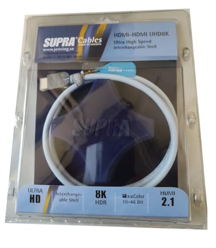 Supra Cables HDMI Ice Blue 8K UHD with Ethernet 1,5 m von Supra Cables