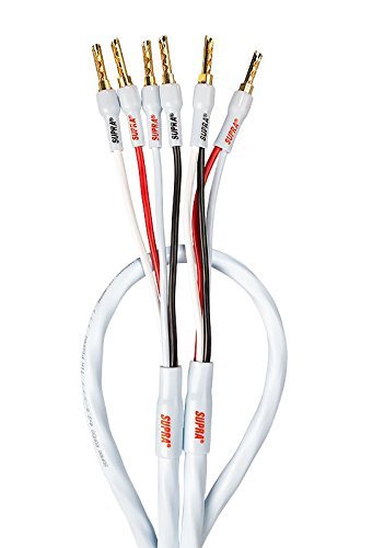 Supra Cables Rondo Lautsprecherkabel 4 x 2.5 Bi-Wire CombiCon Crimp, 3.00m von Supra Cables