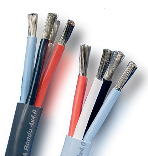 Supra Cables Rondo Lautsprecherkabel 4 x 4,0mm², verzinnt - Bi Wire - Bi Amping - Meterware Anthrazit von Supra Cables