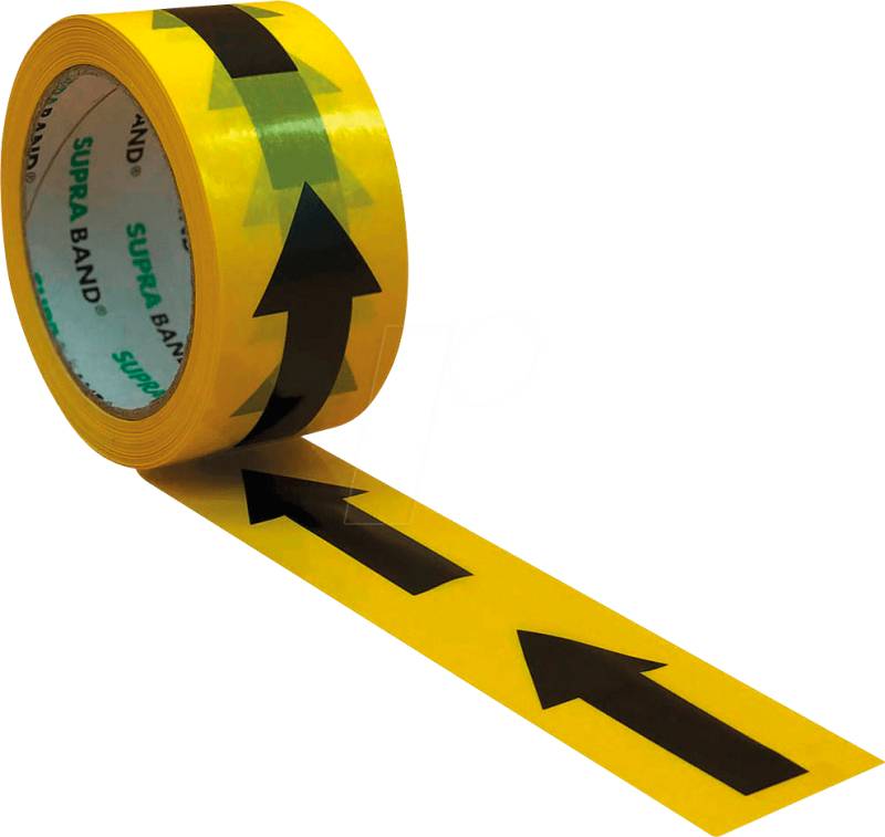 SUPRA PFEILE L - Klebeband Supra Pfeile Längs, 66 m x 50 mm von Supra