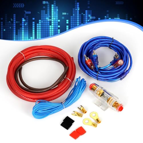 Endstufe Kabel Set: 10GA Kfz Verstärker Kabelsatz, Anschluss Set Auto Verstärker Kabel Set, 1500w Installations Car Verstärker Kabelset, Subwoofer Kabel Set Endstufe Kabel Car Audio Wire, Audiokabel f Endstufe Kabel Set: 10GA Kfz Verstärker Kabelsatz, Anschluss Set Auto Verstärker Kabel Set, 1500w Installations Car Verstärker Kabelset, Subwoofer Kabel Set Endstufe Kabel Car Audio Wire, Audiokabel f von Suprbee