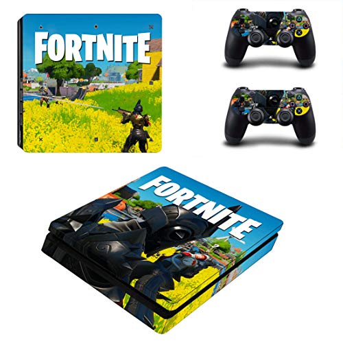 Kompatibel mit PlayStation 4 Slim Fortnite Sniper Konsole Skin, Aufkleber, Vinyl, Aufkleber, Faceplate - Konsole und 2 Controller - Schutzhülle für PS4 Slim Kompatibel mit PlayStation 4 Slim Fortnite Sniper Konsole Skin, Aufkleber, Vinyl, Aufkleber, Faceplate - Konsole und 2 Controller - Schutzhülle für PS4 Slim von Supreme Skinz