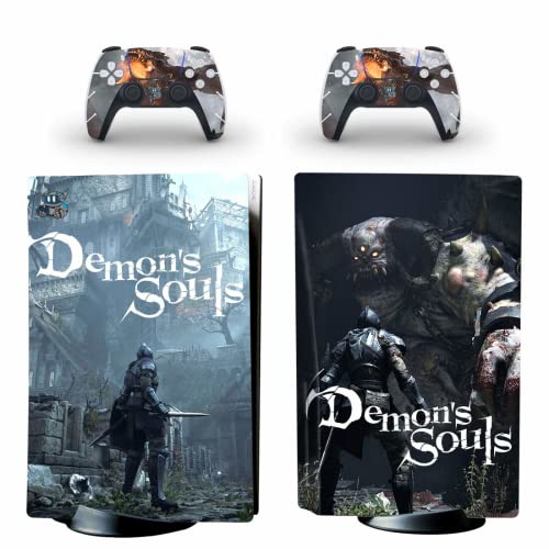 PS5 Disc Edition Demon's Soul Console Skin, Decal, Vinyl, Sticker, Faceplate - Console and 2 Controllers - Protective Cover New PlayStation 5 DISC von Supreme Skinz