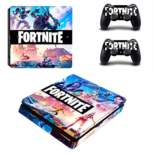 PlayStation 4 Fortnite Console Skin, Decal, Vinyl, Sticker, Faceplate - Console and 2 Controllers - Protective Cover PS4 Slim von Supreme Skinz