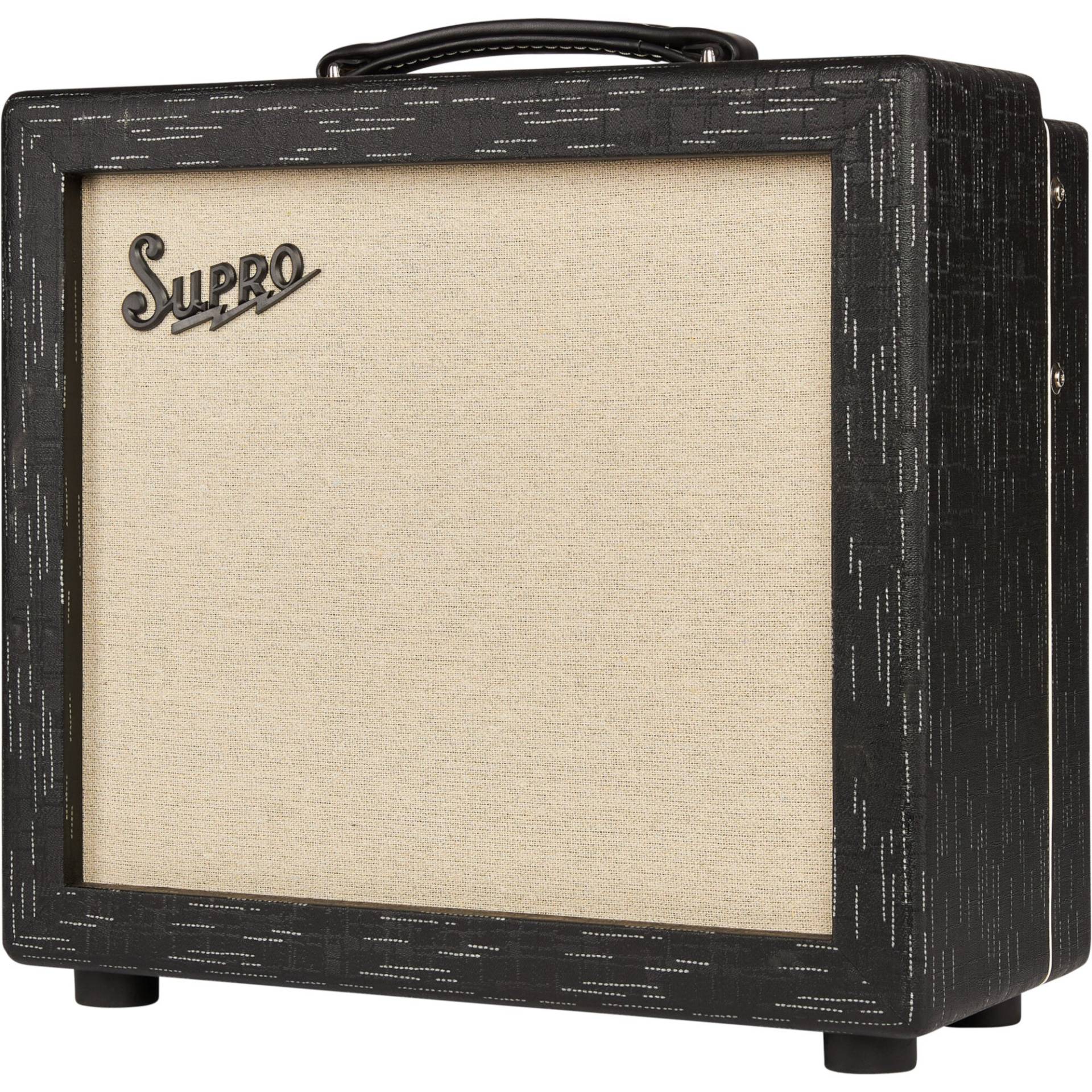 (B-Ware) Supro 1612RT Amulet 1x10 Black Scandia 15W Guitar Amplifier Head with Reverb and Tremolo von Supro