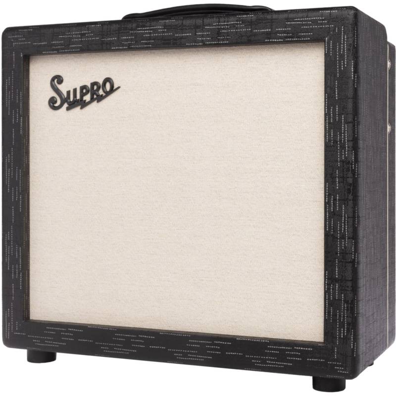 (B-Ware) Supro 1614RT Amulet 1x12 Black Scandia 15W Guitar Amplifier Head with Reverb and Tremolo von Supro