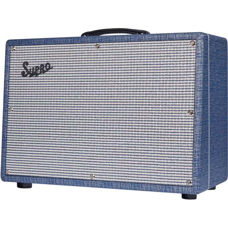 (B-Ware) Supro 1968RK Keeley Custom 12 Blue Rhino Hide Combo Guitar Amplifier von Supro