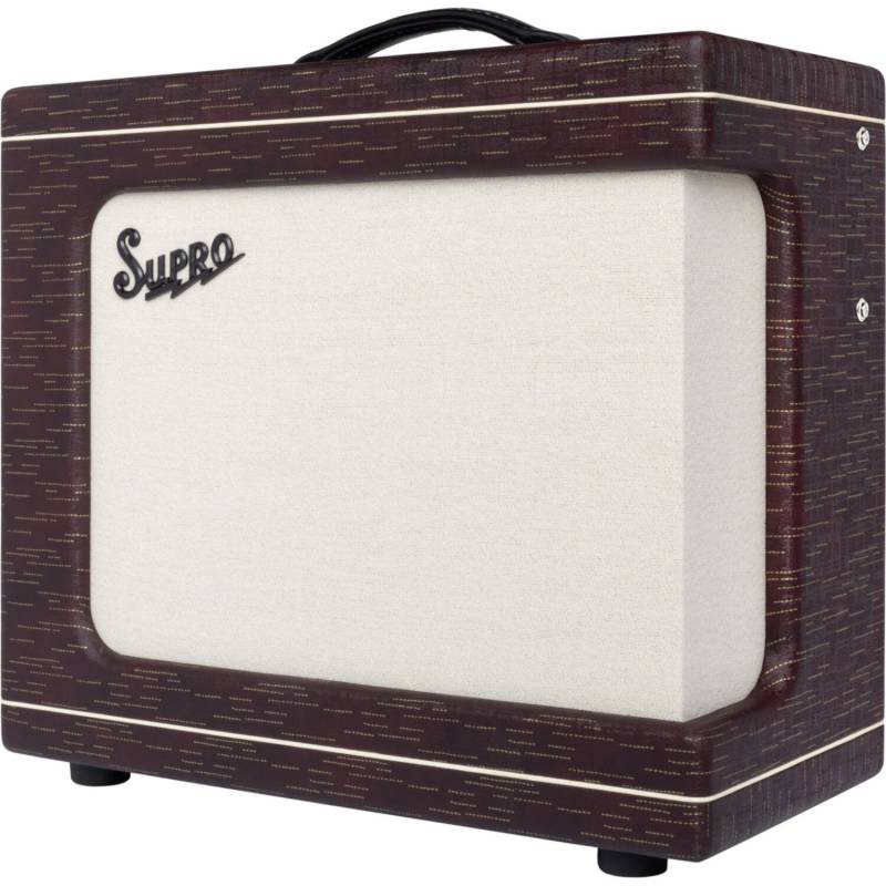Supro 1620RC Delegate Custom 1x12 Burgundy Scandia 25W Combo Guitar Amplifier von Supro