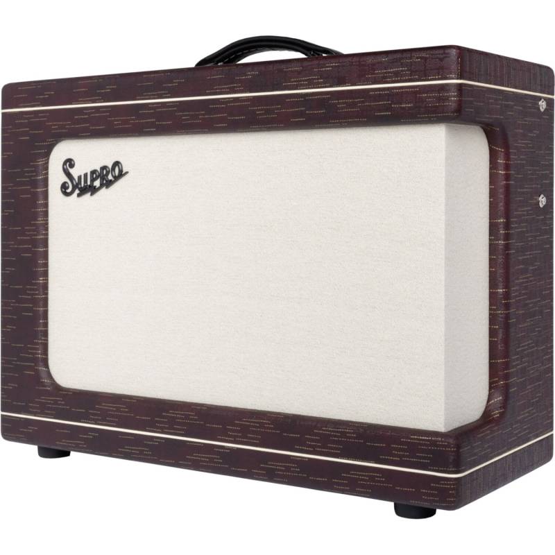 Supro 1630RC Ambassador Custom 2x10 Burgundy Scandia 50W Combo Guitar Amplifier von Supro