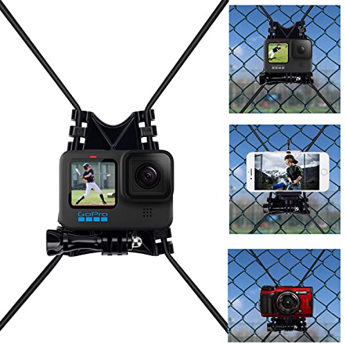 Suptig Netz-Zaun- und Baumstangenhalterungen, Kompatibel Mit GoPro, DJI Osmo, Akaso, Handy und Digitalkameras von Suptig