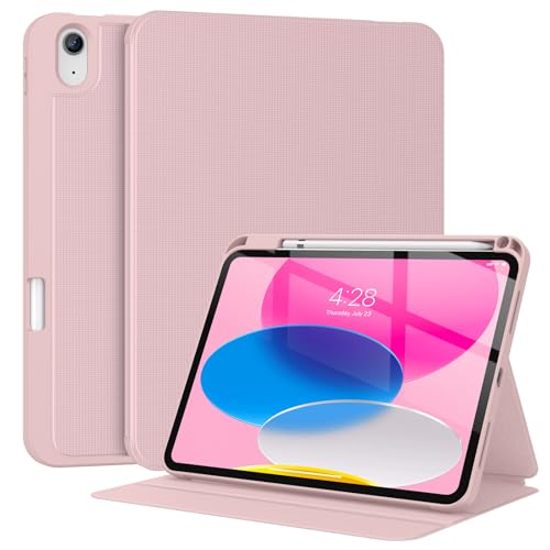 Supveco Schutzhülle für iPad (A16) 11. Generation 11 Zoll (2025), iPad 10. Generation 11 Zoll (2022) mit Stifthalter, automatische Wake/Sleep-Funktion, Premium-Folio-Schutzhülle mit weicher von Supveco