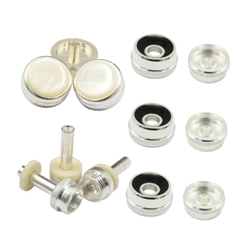 Supvox 1 Satz Knopfverschluss einfaches Trompetenzubehör Trompetenschnalle Kolbenknopf Trompetenknopf Trompete liefert Schnalle für Musikinstrumente Metall Silver Supvox 1 Satz Knopfverschluss einfaches Trompetenzubehör Trompetenschnalle Kolbenknopf Trompetenknopf Trompete liefert Schnalle für Musikinstrumente Metall Silver von Supvox