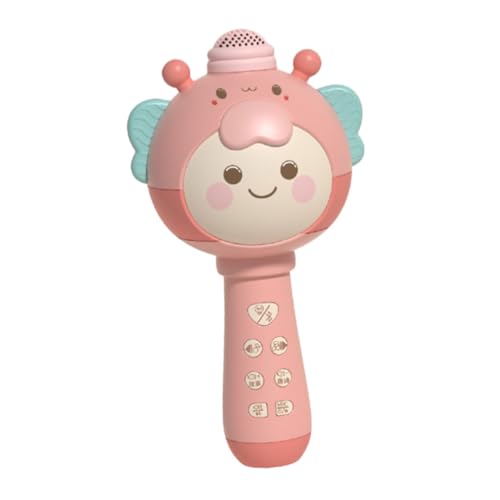Supvox 1 Satz -mikrofon Für Partygeschenk Kinderspielzeug Für Mädchen Simulationsmikrofon Singen Wiederaufladbares Mikrofon Erstklassige Abs Rosa von Supvox