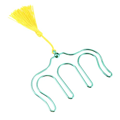 Supvox 1 Stück Halter für Musikbücher Seitenhalter Musik Büroklammern Musikbuch Metallclips für Musikbücher Musiknoten-Clips Buchclips zum Lesen Klammern für Musiknoten Grün von Supvox