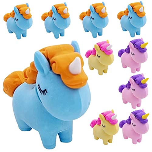 Supvox 10 Stücke Radiergummi Einhorn Rosa Begünstigt Nette Klassenzimmer Schule Student Preise von Supvox