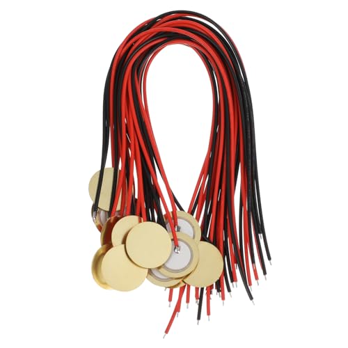 Supvox 15 Stück Gitarren-tonabnehmer Akustisch Trigger-summer-trommel Piezoelektrische Scheibe Pickup-wandler Drum-trigger Piezoelektrischer Wandler Mikrofon-summer Messing von Supvox