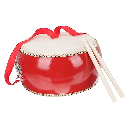 Supvox 1Satz Holztrommel für Rindsleder Percussion Trommel mit Schlagstock und Gurt Musikspielzeug Rhythmusgefühl und Hand Augen Koordination Supvox 1Satz Holztrommel für Rindsleder Percussion Trommel mit Schlagstock und Gurt Musikspielzeug Rhythmusgefühl und Hand Augen Koordination von Supvox
