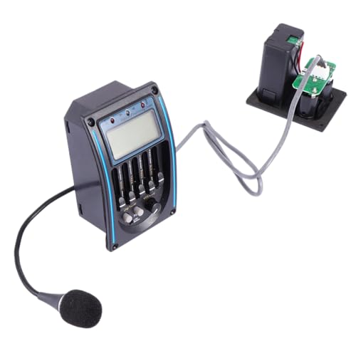 Supvox 1Stück Lc Gitarre Pickup mit Mikrofon Professioneller Vorverstärker Piezo Tonabnehmer für Akustische Instrumente für Live Auftritte und Studioaufnahmen von Supvox