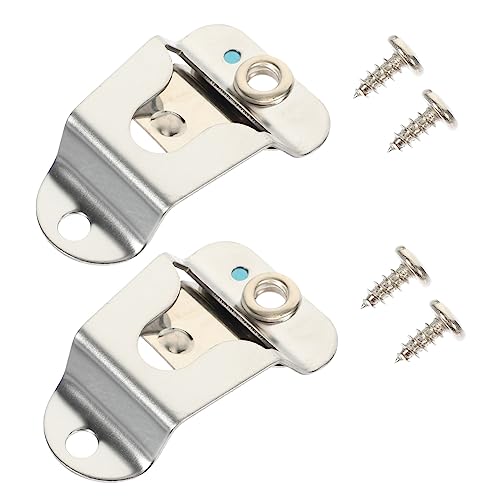 Supvox 2 Sätze Auto -Plattform -Mikrofon -Rückenclip Mikrofon-Aufhänger-Clip Mikrofonhalter Mikrofonarm Mikrofonaufhänger cb mic aufhänger haken Radio -Mikrofonclip cb funk zubehör Metall von Supvox
