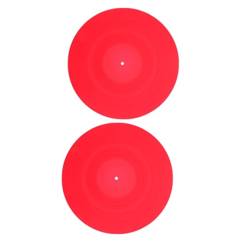 Supvox 2 Stück Antistatisches Silikonpad aufzeichnen Abspielgerät Vinyl Plattenschutzmatte Zubehör für Plattenspieler Platte für Plattenspieler Kieselgel rot Supvox 2 Stück Antistatisches Silikonpad aufzeichnen Abspielgerät Vinyl Plattenschutzmatte Zubehör für Plattenspieler Platte für Plattenspieler Kieselgel rot von Supvox