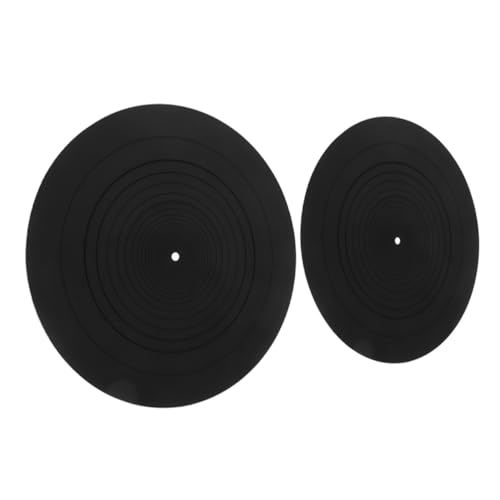Supvox 2 Stück Antistatisches Silikonpad aufzeichnen Schallplattenspielermatte aus Vinyl Abspielgerät Vinylmatte Schallplatten-Plattenspieler-Matte Kieselgel Black Supvox 2 Stück Antistatisches Silikonpad aufzeichnen Schallplattenspielermatte aus Vinyl Abspielgerät Vinylmatte Schallplatten-Plattenspieler-Matte Kieselgel Black von Supvox