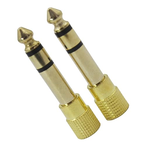 Supvox 2 Stück Audio Adapter Kopfhörer Jack Stecker Mikrofon Adapter für Musiker und Audio Enthusiasten Kompakt und Leicht für Unterwegs von Supvox
