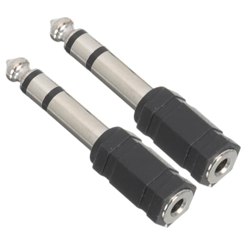 Supvox 2 Stück Audio-Adapter Männlich Adapter Für Stereo-kopfhörer Audiokonverter Kopfhöreradapter Stereo-Adapter Gitarren-Audio-konverter Mikrofonadapter Zinklegierung von Supvox