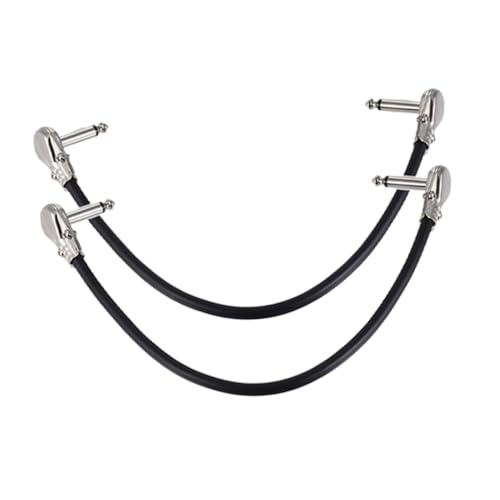 Supvox 2 Stück Effektkabel für E-Gitarre Guitar Patch -Kabel Gitarrenversorgung musikinstrumente Bass-Effektkabel Professionelles Gitarrenkabel Audiokabel PVC Black Supvox 2 Stück Effektkabel für E-Gitarre Guitar Patch -Kabel Gitarrenversorgung musikinstrumente Bass-Effektkabel Professionelles Gitarrenkabel Audiokabel PVC Black von Supvox