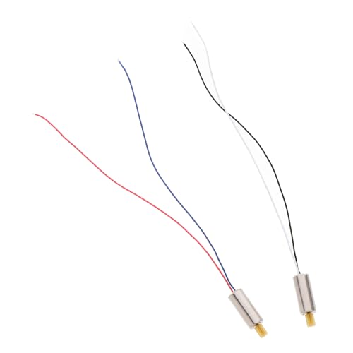 Supvox 2 Stück Fernbedienungs -Drohnen -Motorradzubehör Elektromotoren Drohnen Zubehör Flugzeug bürstenlos Mini Ersatzteile für Drohnen Quadcopter-Motor Plastik Silver von Supvox