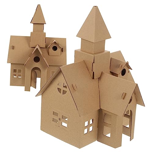 Supvox 2 Stück Kartonhaus unvollendetes Burgspielzeug bauen -DIY-Graffiti- Bauspielzeug Kinderspiele Kartonhäuser mini Konstruktionsspielzeug Papier Supvox 2 Stück Kartonhaus unvollendetes Burgspielzeug bauen -DIY-Graffiti- Bauspielzeug Kinderspiele Kartonhäuser mini Konstruktionsspielzeug Papier von Supvox