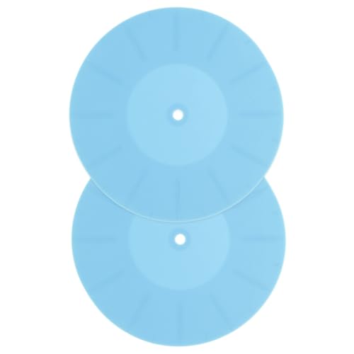 Supvox 2 Stück Rekordmatte Vinyl-Player plattenheber Kassettenrekorder antirutschmatte zubehör Gummimatte Vinyl-Recorder-Silikonmatte Vinyl-Spielermatte Kieselgel Blue Supvox 2 Stück Rekordmatte Vinyl-Player plattenheber Kassettenrekorder antirutschmatte zubehör Gummimatte Vinyl-Recorder-Silikonmatte Vinyl-Spielermatte Kieselgel Blue von Supvox