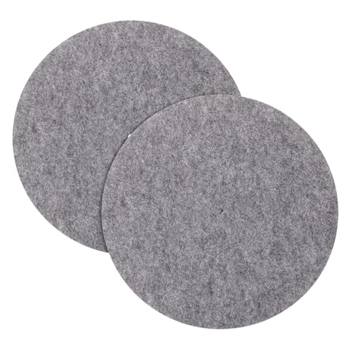 Supvox 2 Stück Rekordmatte Vinyl-Schallplattenmatte aus Filz Schallplattenunterlage aus Vinyl Vinyl-Spielermatte Plattenspieler-Filzmatte Blockflöten-Slipmat gefühlt Grey Supvox 2 Stück Rekordmatte Vinyl-Schallplattenmatte aus Filz Schallplattenunterlage aus Vinyl Vinyl-Spielermatte Plattenspieler-Filzmatte Blockflöten-Slipmat gefühlt Grey von Supvox