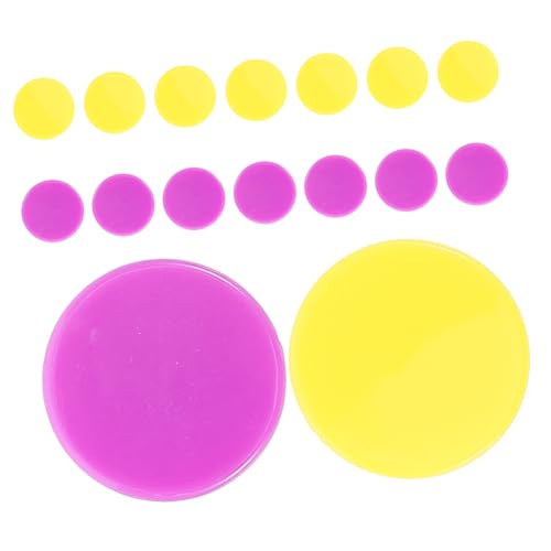 Supvox 200 Stück Farbzähler bunt tiddlywinks kontert für klein runden Blau leeren Chip lernen Spielzubehör Spielchip als Lehrmittel kinderspielmarker Partyspiel-Chip Harz von Supvox