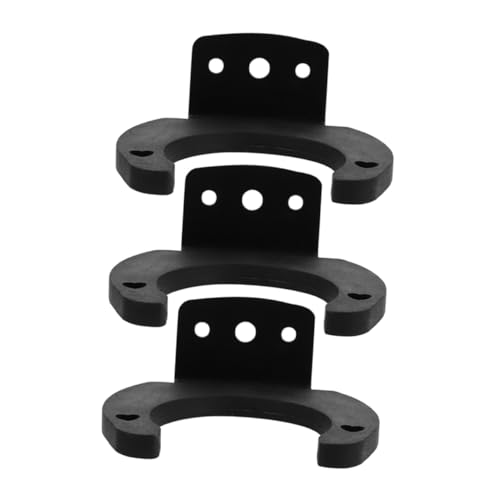 Supvox 3 Stück Mikrofonhaken Blau Mikrofonaufhänger Mikrofonhalter für Mikrofonständer Mikrofon-Wandhaken Haken zum Aufhängen des Mikrofons Heimstand Schmiedeeisen Black von Supvox