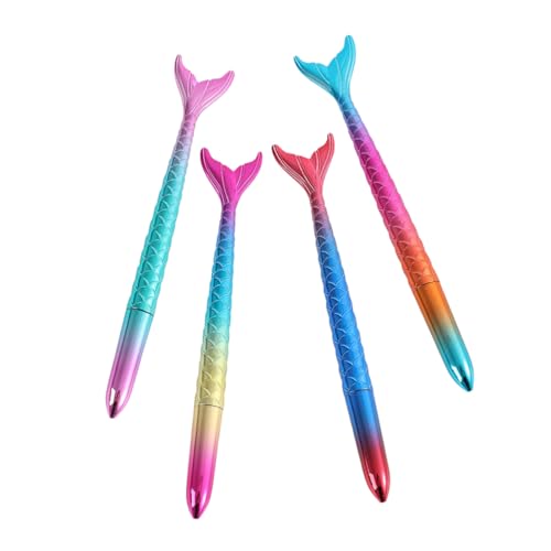 Supvox 4 Stück Farbenfroher neutraler Stift Süße Gel-Tintenstifte Blau Tintenstifte mit feiner Spitze Spaß für dekorative Stifte Party-Briefpapier Partygeschenk Abs von Supvox